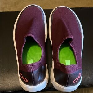 Oofas Womens Slip-On Shoes - Maroon